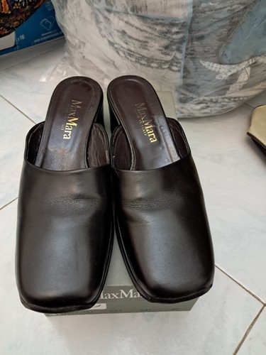 Sabot pelle marrone max - in,
