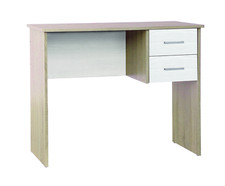 SCRIVANIA 2 CASSETTI SCRITTOIO STANZA CAMERA ROVERE/BIANCO ALPES