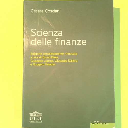 Scienza delle finanze cosciani - finanze,