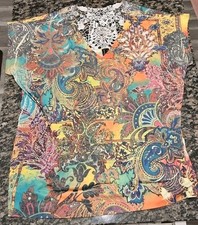 Top patchwork floreale Boho