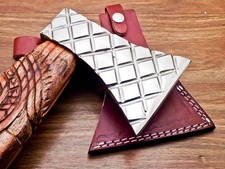 Ascia/Hatchet in acciaio al carbonio forgiato a mano inciso barbuto VIKING AXE TOMAHAWK ASCIA 44