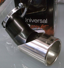 Terminale scarico auto cromato inclinazione regolabile marmitte nascoste o basse
