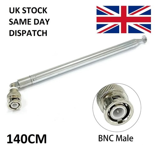 Antenna telescopica 140 bnc - telescopica, cm