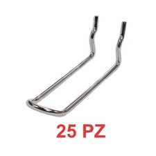 N 25 Gancio pannello forato portautensili attrezzi officina garage acciaio zinca