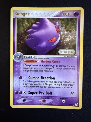 Pokemon card gengar 92 - card,