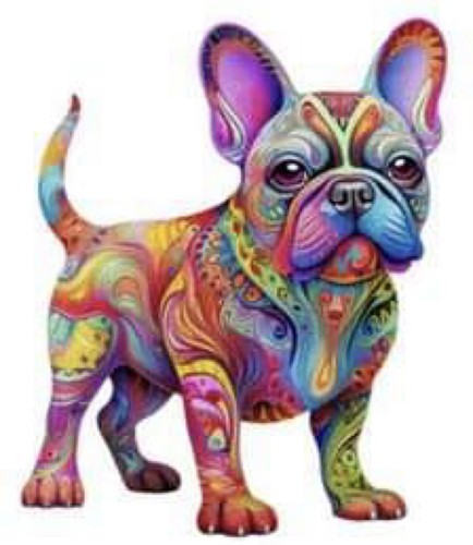 Tabella punto croce bulldog - punto,