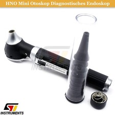 Mini lampada auricolare otoscopio veterinaria otorinolaringoiatra con luce fredda colori neri otorinolaringoiatrica