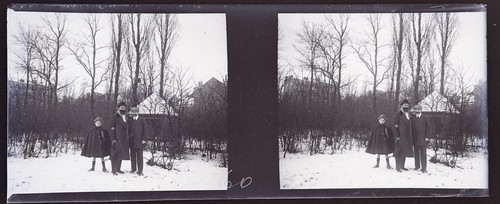 Famiglia neve foto negativa - neve,