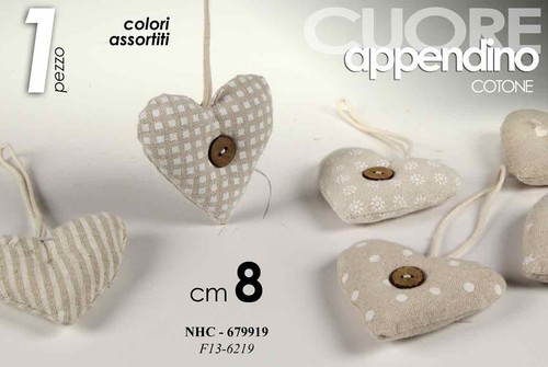 Cuore appendino decorativo - appendino, in