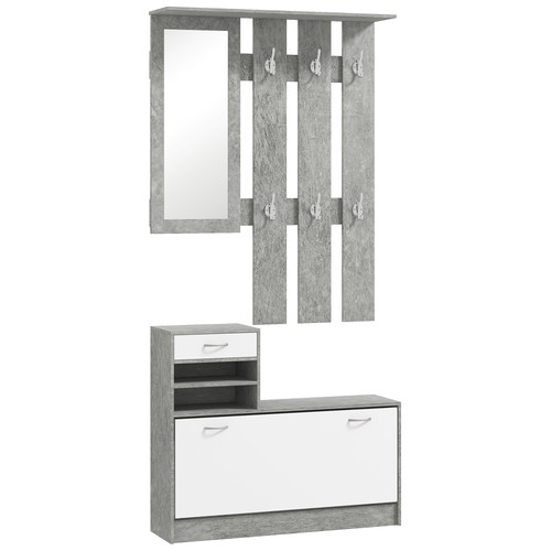 Homcom set mobile ingresso - set,