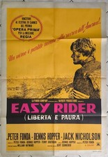 MANIFESTO POSTER 2F EASY RIDER MOTO CHOPPER,NICHOLSON FONDA HOPPER HIPPY CAR  H4