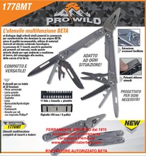 BETA 1778MT UTENSILE COLTELLO PINZA CACCIAVITE INSERTI MULTITOOL 22 FUNZIONI
