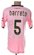 MAGLIA CALCIO PALERMO 2011/2012 HOME M MATCH WORN EDIZIONE FIRMATA #5 BARRETO