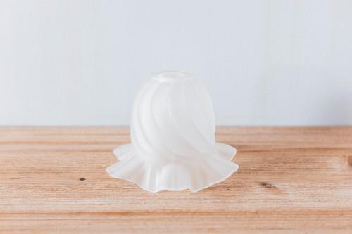 Abat jour vintage tulipe blanc - abat-jour,
