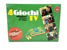 VINTAGE PONG CONSOLE REEL TV GAME 4 GIOCHI TV NUOVO IN BOX# FS