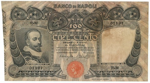 100 lire banco - banco, di