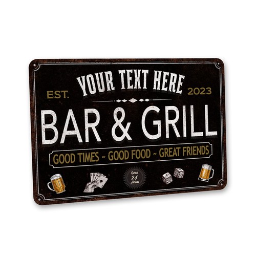 Insegna personalizzata bar - personalizzata,
