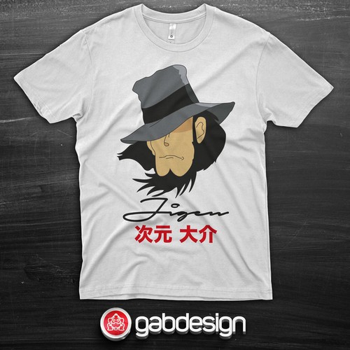 Shirt jigen lupin - jigen, cartoon