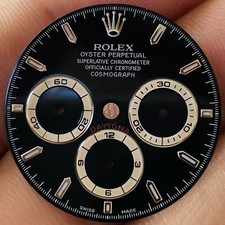 Rolex Black Dial Luminova For Daytona Zenith Model Ref 16520 & 16519