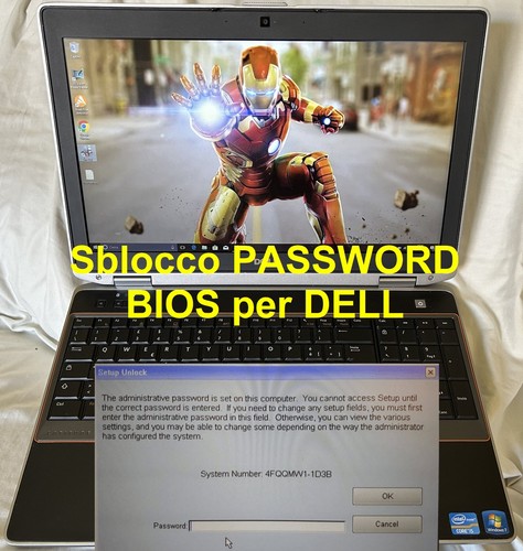 Admin sblocco password bios - password,