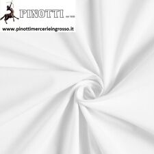 TESSUTO STOFFA PELLE UOVO-OVO BIANCO IN PURO COTONE VENDITA AL METRO/ALTO=CM 300