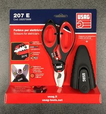USAG 207 E, Forbici per elettricista Professionali con tagliacavi e spelafili