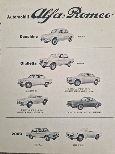 Alfa romeo dauphine giulietta - romeo,