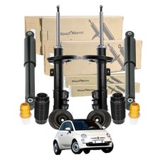 Kit 4 Ammortizzatori Monroe Roadmatic Fiat 500 (312) + Supporti + Tamponi Nuovi