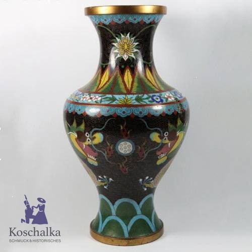 Antike cloisonné vase - antike, zwei