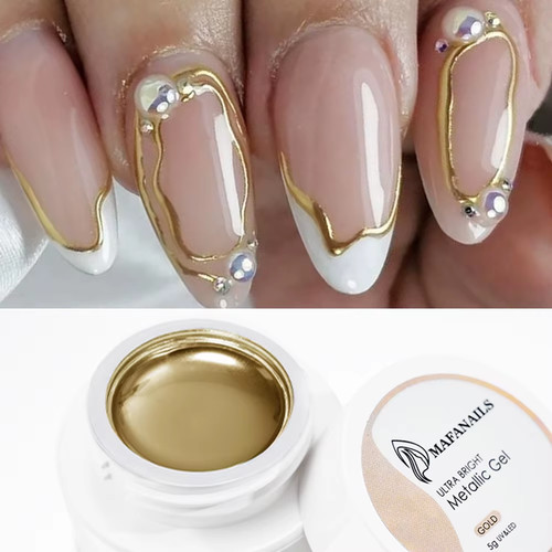 Gel metallico oro effetto - metallico,