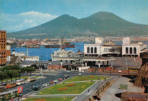 Cartolina napoli stazione - cartolina,