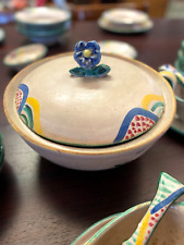 ANTICO GRANDE SERVIZIO PIATTI CERAMICA ICS MACS GAMBONE VIETRI 52 pz ANNI '20/30