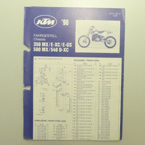 Ktm 350 500 mx 540 - e,
