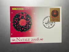 2008 Cartolina Filatelica Natale 2008 Soggetto Laico Annullo Torino