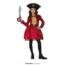 FIESTAS GUIRCA 77204 – COSTUME PIRATA BAMBINA 3/4 - 5/6 - 7/9 anni scegli.