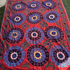 Copriletto suzani vintage - suzani,