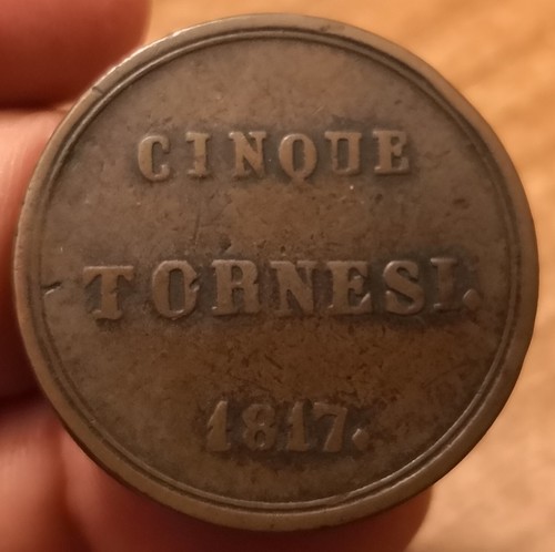 Moneta tornesi 1817 - moneta, due