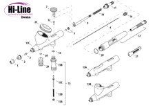 Ricambi Iwata per aerografo
