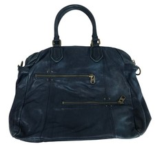 Borsa a tracolla Liebeskind Berlin in pelle di mucca blu acqua