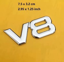 Emblema/Logo V8 Adesivo 3D