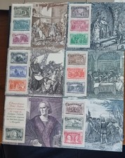 SOTTOFACCIALE ITALIA 1992 COLOMBO 6 FOGLIETTI MNH SERIE COMPLET SCOPERTA AMERICA