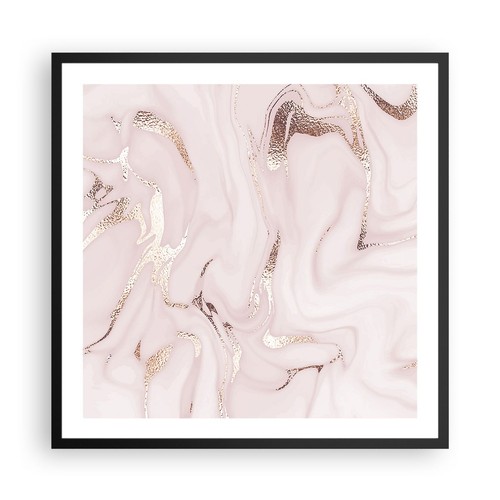 Poster 60x60cm rosa marmo - rosa,