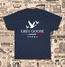 T-shirt uomo grigia con logo vodka oca taglia americana nuova S-5XL