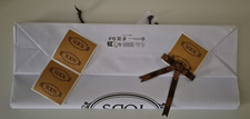 TOD'S busta di carta shopping bag gift 60 x 40 tods + chiudipacco adesivi fiocco