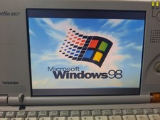 Toshiba Libretto 50CT Lettore Floppy CF Card Laptop Windows 98 Vintage