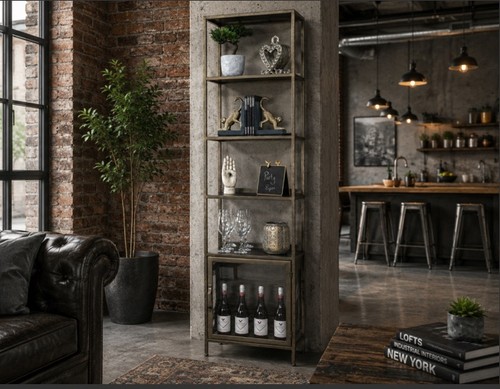 Vetrina stile industriale