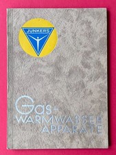 Catalogo di 88 pagine JUNKERS Dessau Apparecchi acqua calda a gas RARO (F24836