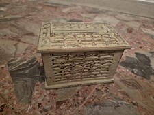 Scatola Contenitore Cofanetto Portagioie Stile Etnico Legno