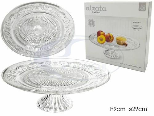 Alzata vetro trasparente - alzata,