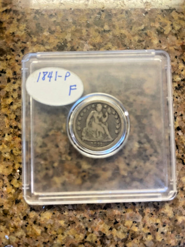 1841 seduto liberty - 1841, dime